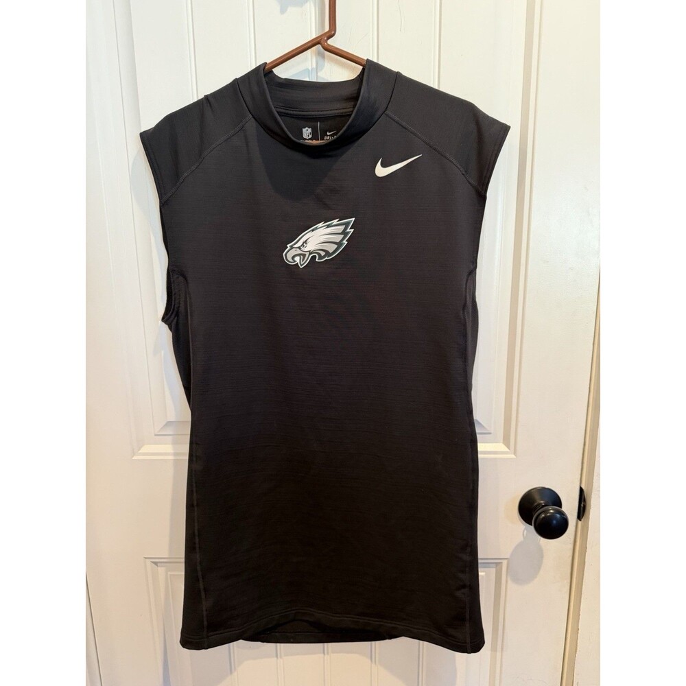 Nike Philadelphia Eagles NFL On Field Dri-FIT Compression Shirt Black Men 3XL